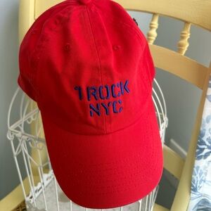 Alex Mill Red 1 Rock NYC Baseball Cap New!